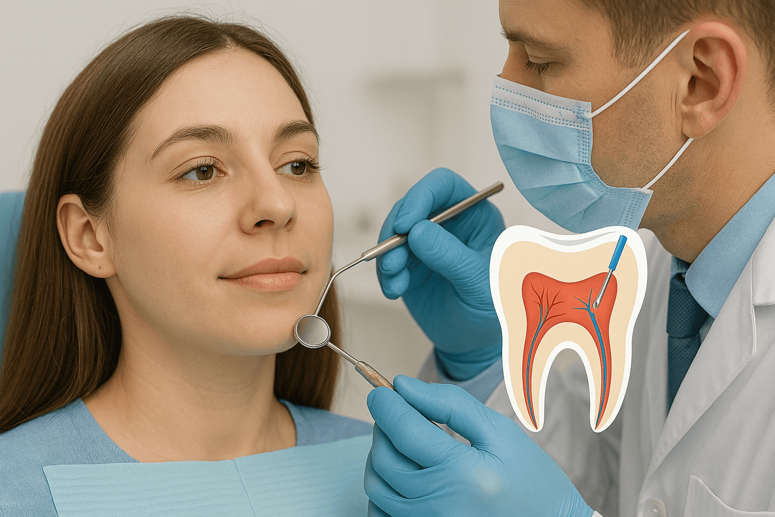 Resultado final tratamiento de conducto - Endodoncia exitosa Lima